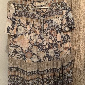 Brand New Spell Top. Black thin rayon